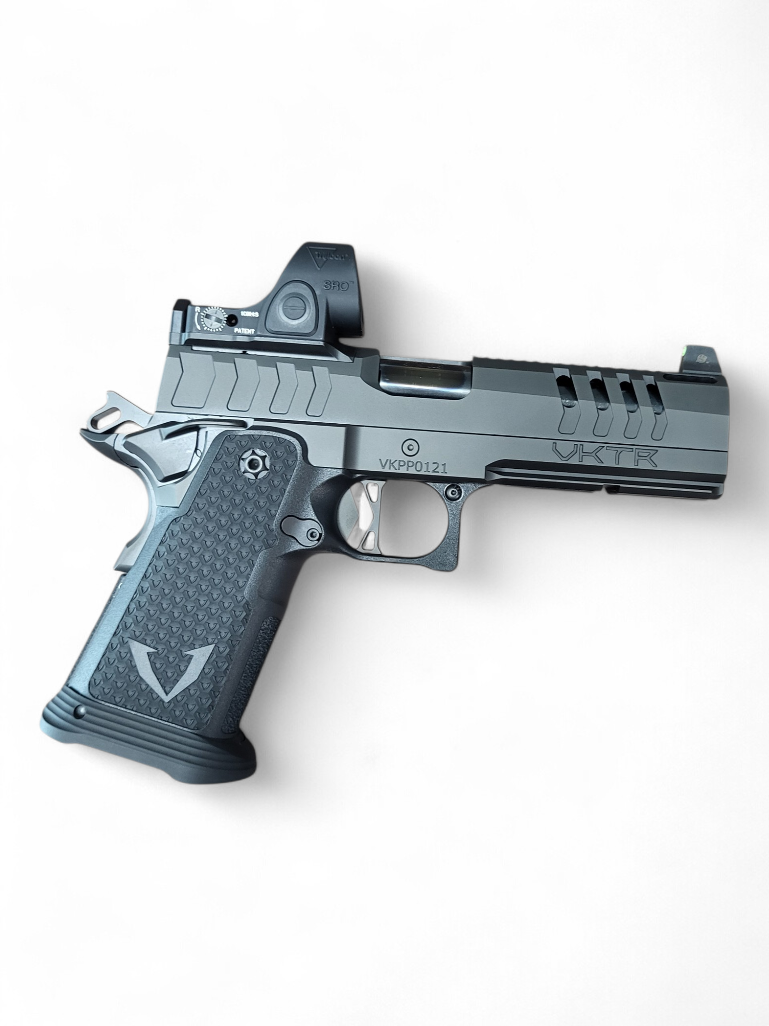 VKP Ported Double Stack 1911 9mm WITH TRIJICON SRO - Image 4