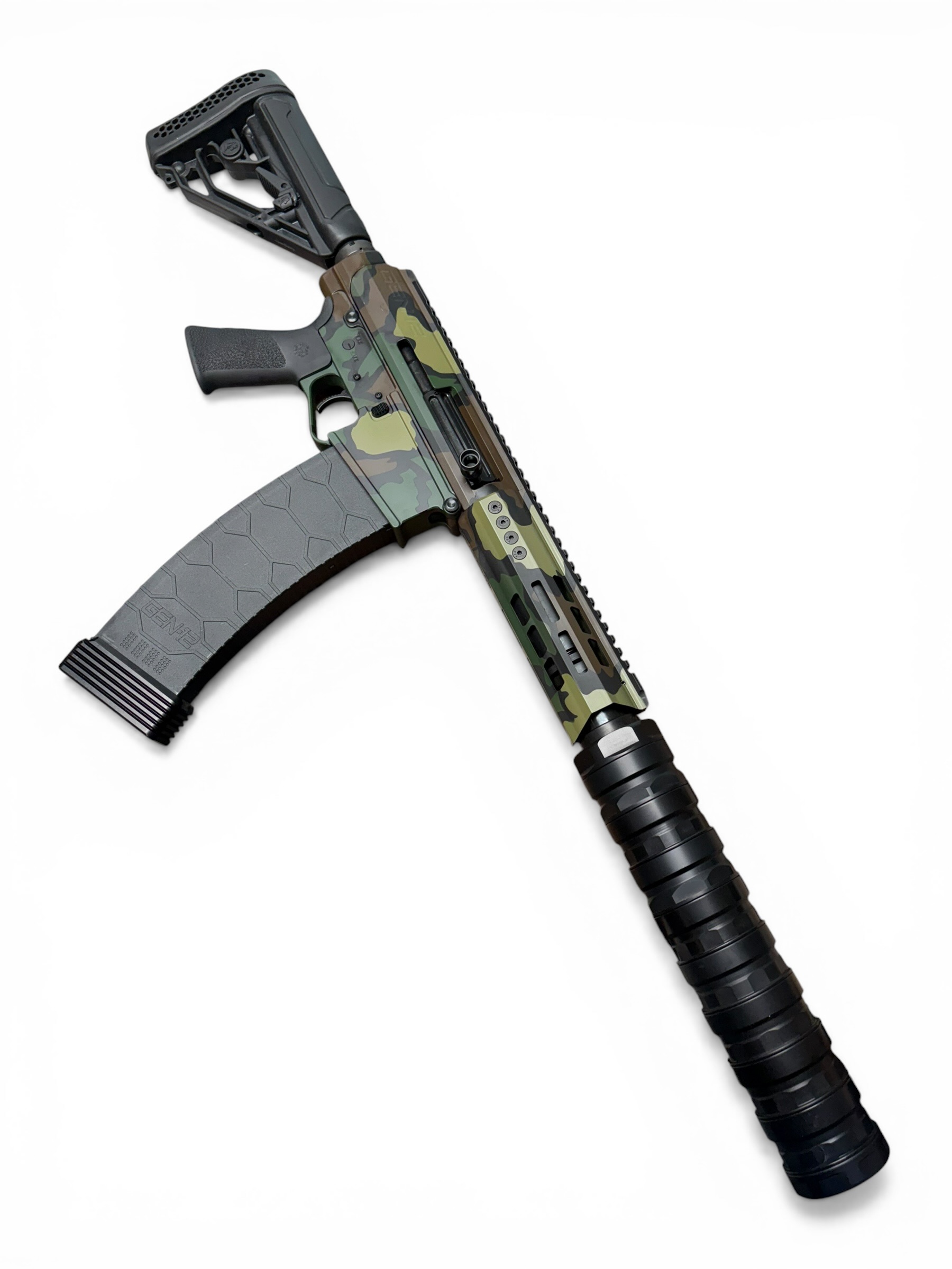 GENESIS ARMS GEN-12 SBS M81 CAMO WITH REX SILENTIUM SEG12 SUPPRESSOR