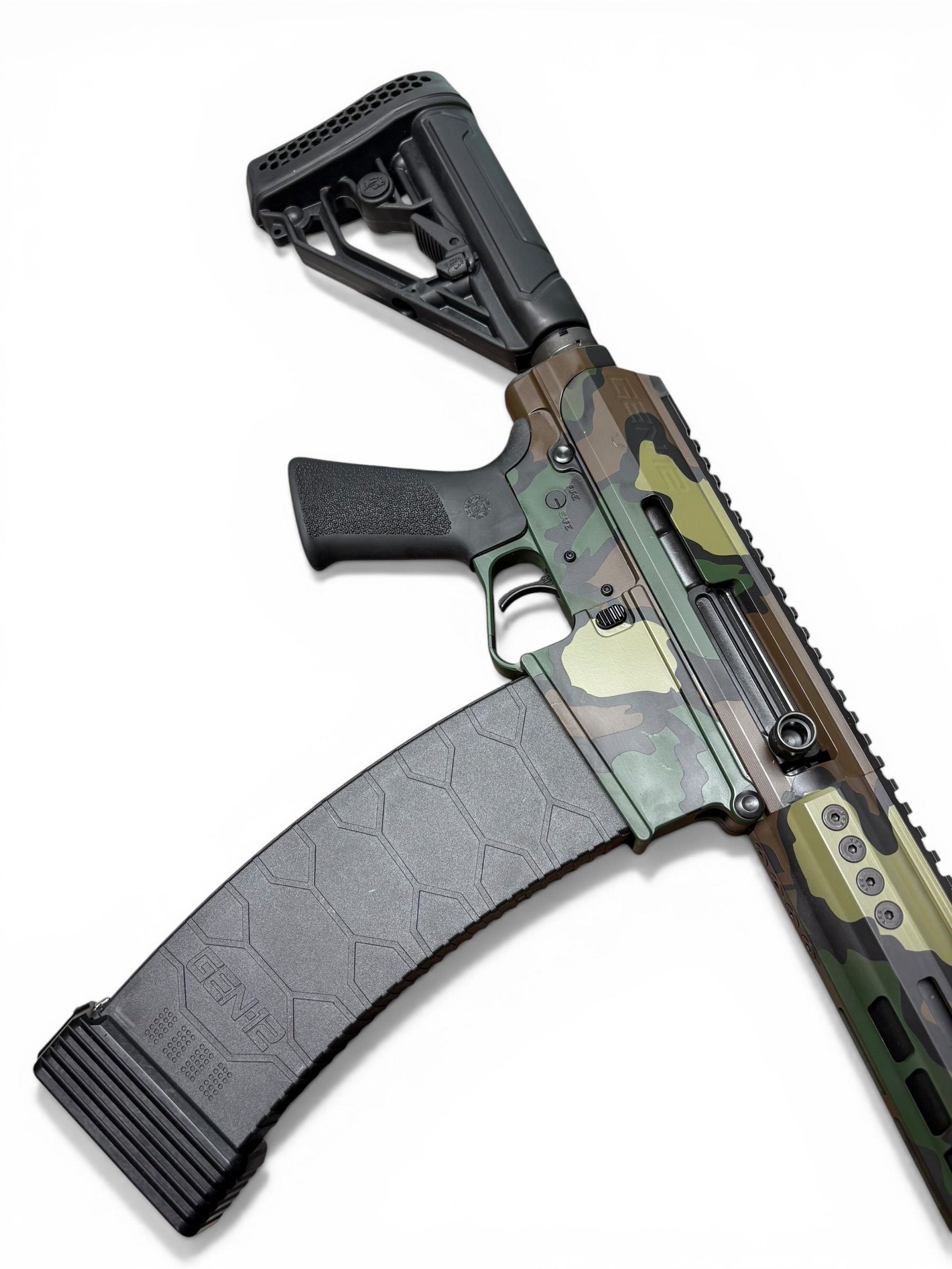 GENESIS ARMS GEN-12 SBS M81 CAMO WITH REX SILENTIUM SEG12 SUPPRESSOR - Image 3