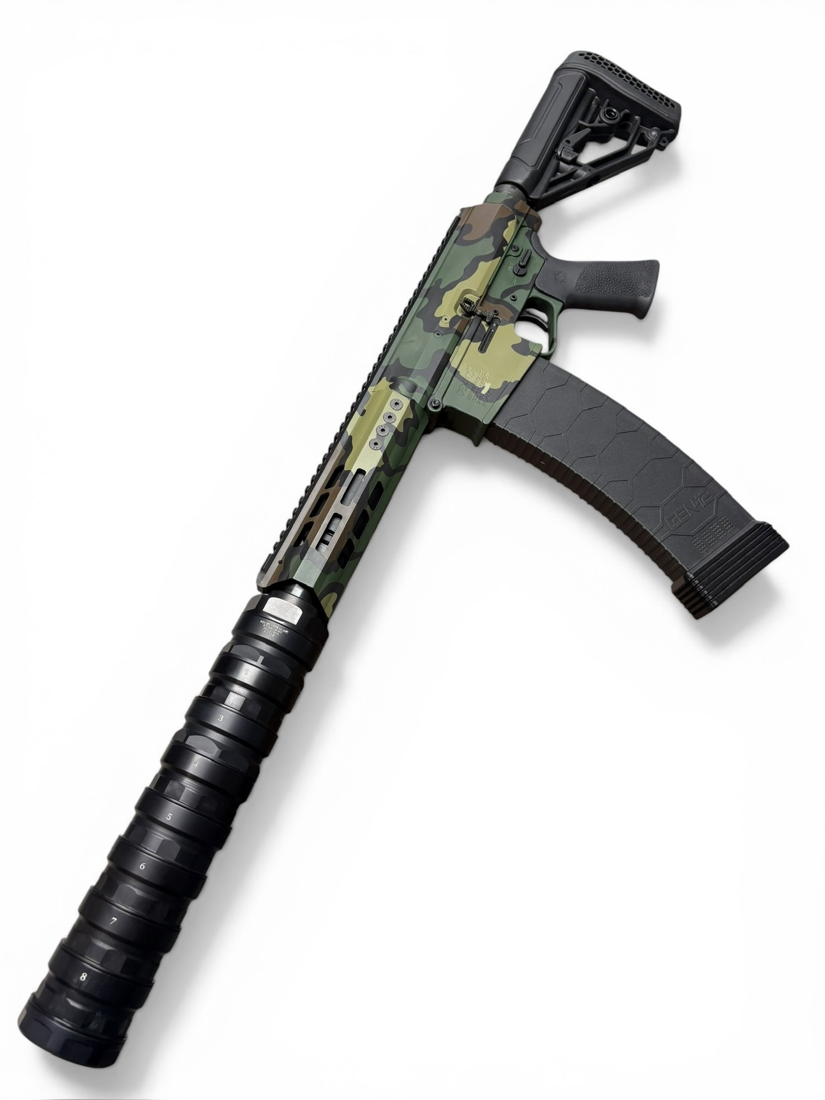 GENESIS ARMS GEN-12 SBS M81 CAMO WITH REX SILENTIUM SEG12 SUPPRESSOR - Image 6