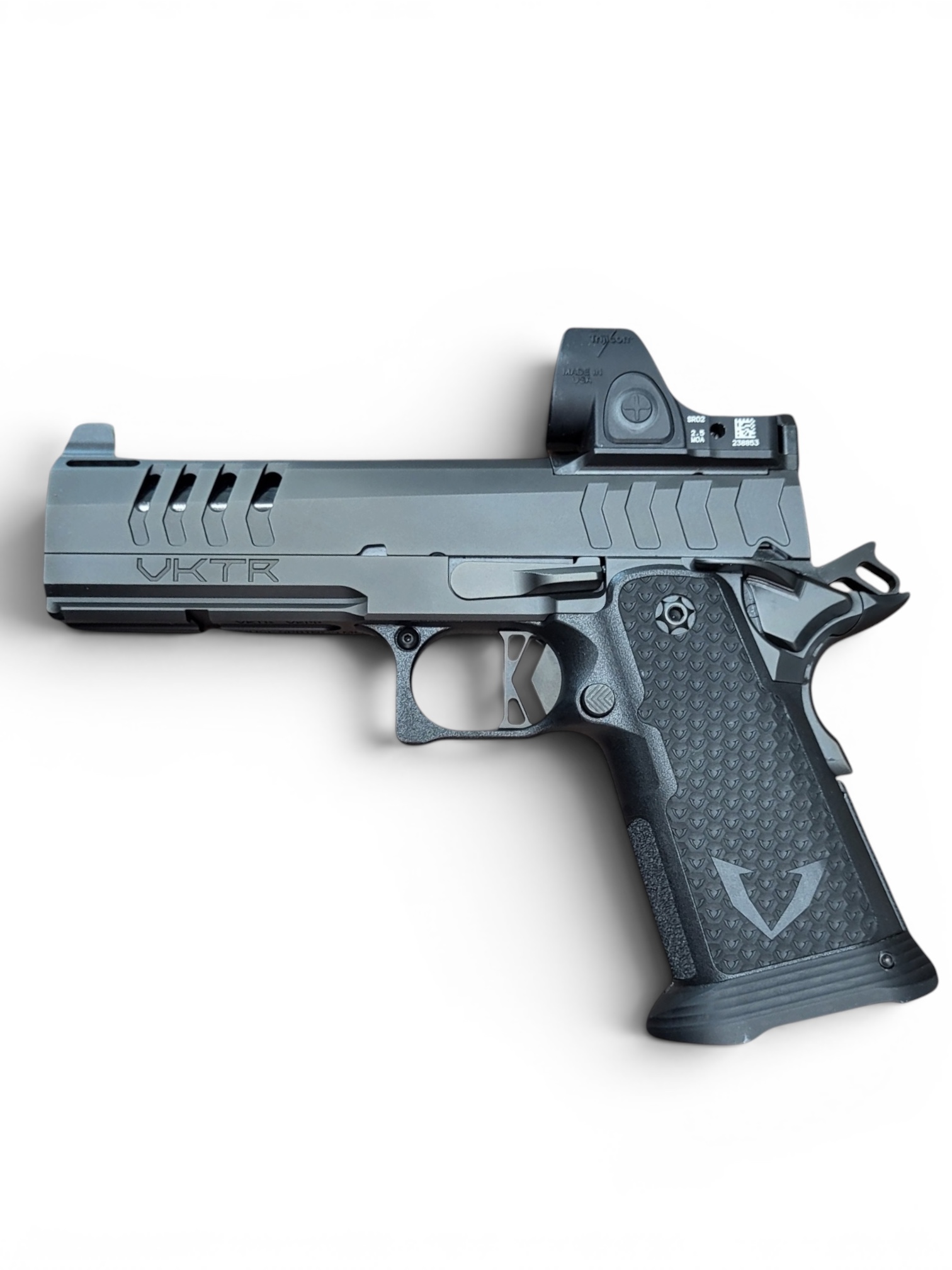 VKP Ported Double Stack 1911 9mm WITH TRIJICON SRO